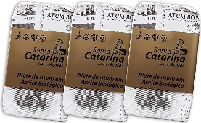 Filet De Thon A L Huile D Olive Bio 3 Boites X 1 G Santa Catarina Portugal Amazon Fr Epicerie