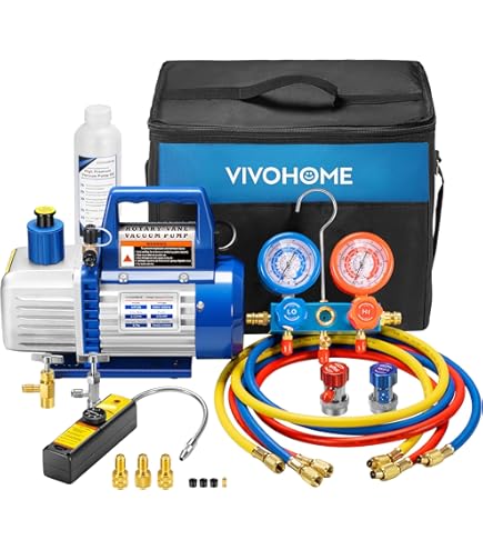 Mastercool 90066-2V-110-B 2 Stage, 6 CFM Dual Voltage Vacuum Pump