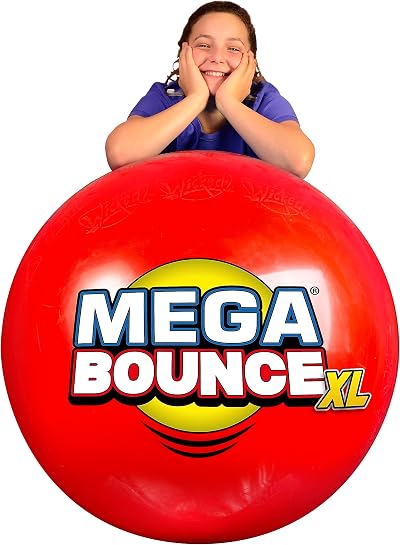 Wicked Mega Bounce XL Giant Inflatable Ball 80cm 2.51m Circumference + Pump