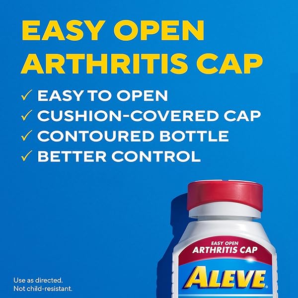 ALEVE GELCAPS WITH EASY OPEN ARTHRITIS CAP, NAPROXEN SODIUM, MEDICATION FOR ARTHRITIS PAIN, 160 COUNT