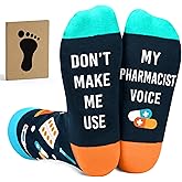 VICRAZY Pharmacy Technician Gifts - Funny Pharmacy Socks for Men and Women, Funny Gift for Pharmacist, Quality Pharmacist Gifts for Coworkers, Ideal for School Graduates, Appreciation Days.