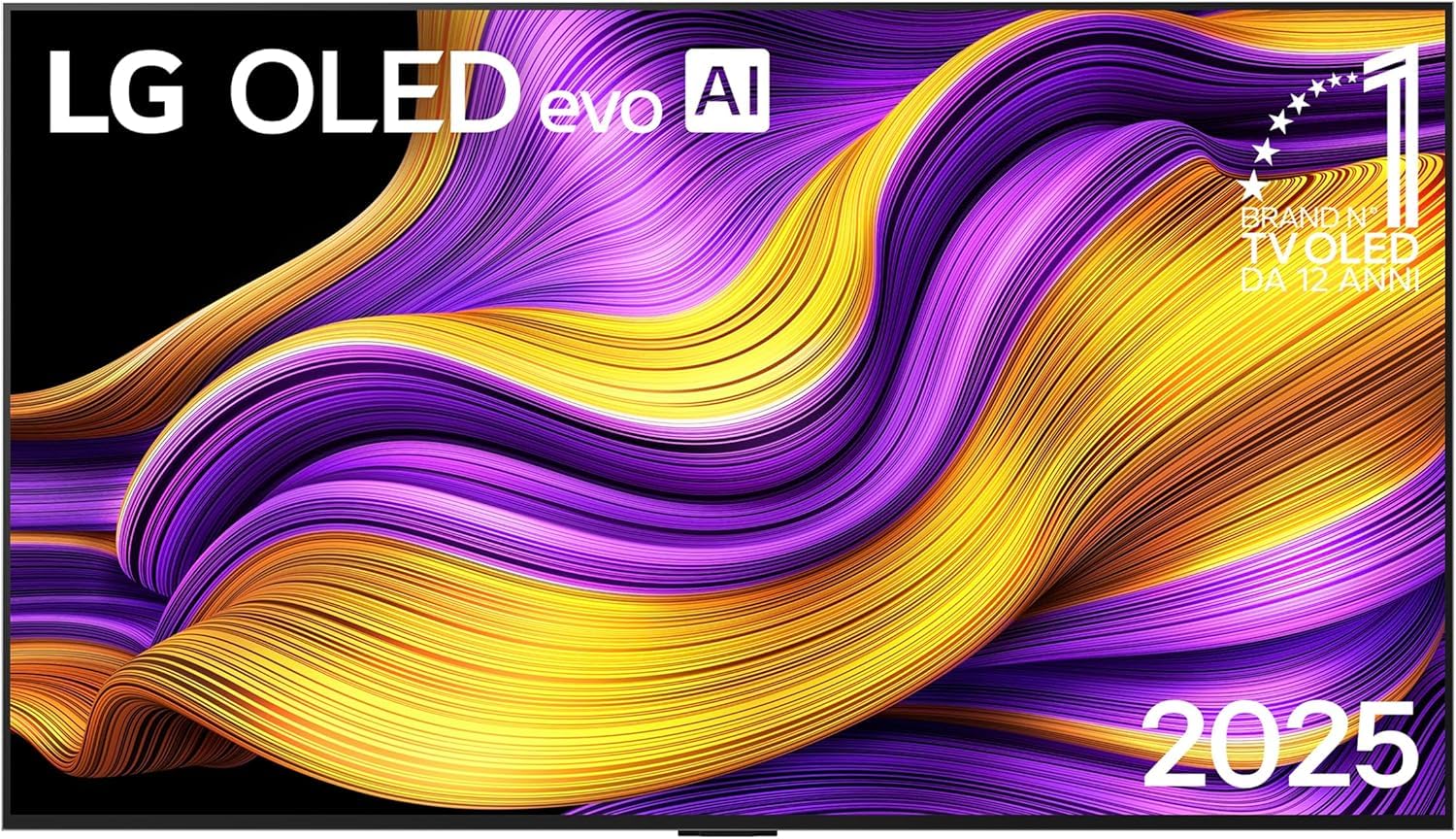 LG OLED evo AI G5 TV 55 pollici, Smart TV 4K, Staffa a muro inclusa, Processore α11 Gen2, Brightness Booster Ultimate, webOS con AI, Dolby Vision e Atmos, VRR e GSYNC 4K@165Hz, OLED55G55LW 2025