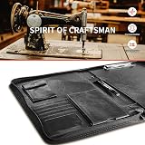 NEWYES Leather Zipper Conference Folder A4 Black NY-A403-BL-EU view 5