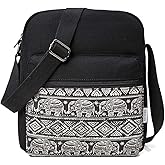 VASCHY Messenger Bag for Girls, Lightweight Canvas Crossbody Bag Purse for Teen Girls Women Fits Water Bottle