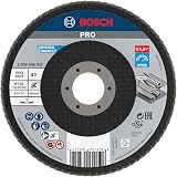 Bosch 1x PRO Metal X571 Flap Disc 125 mm G40 Angled for Small Angle Grinders
