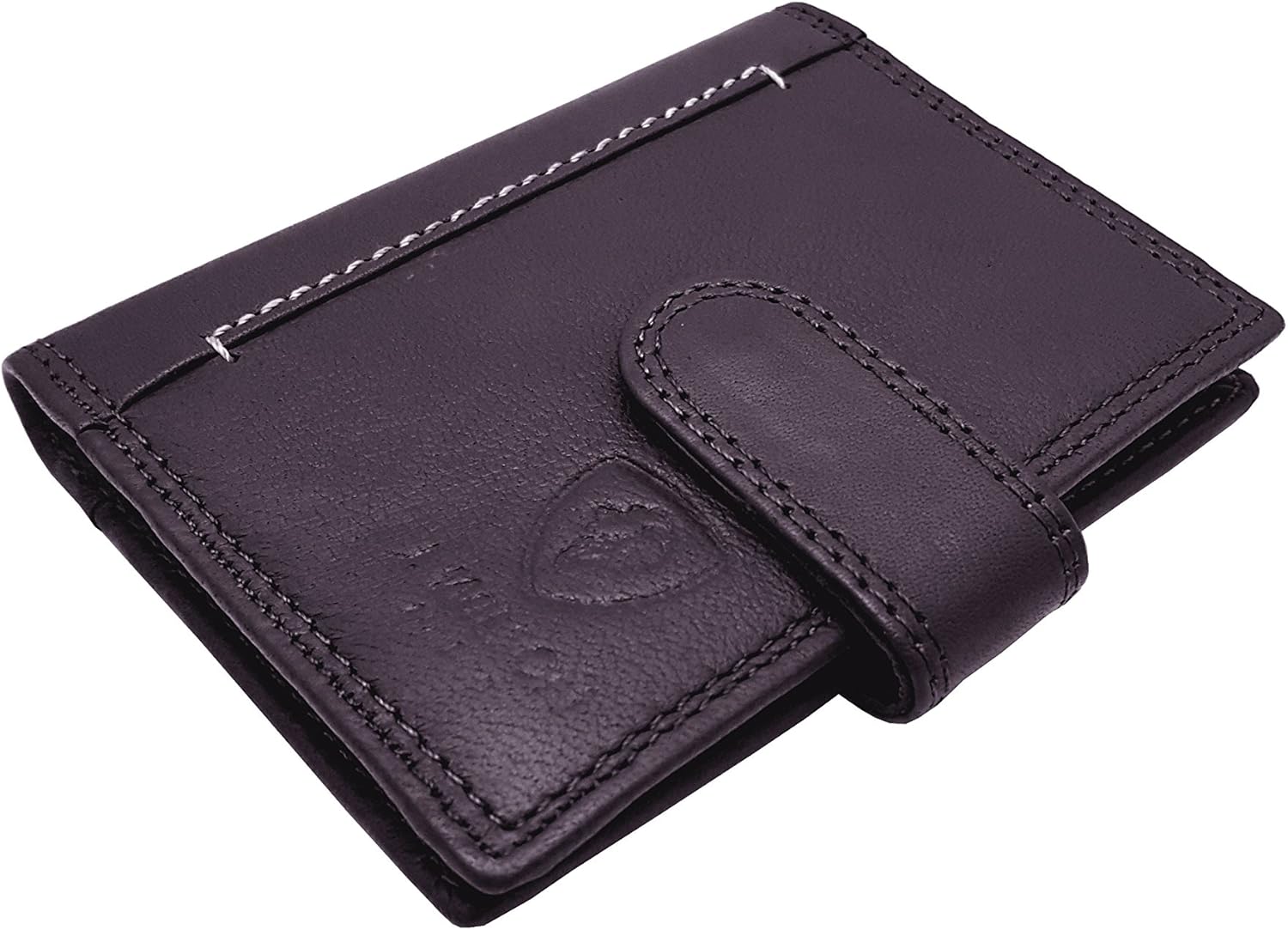 J. Wilson London Designer Soft Genuine Leather Credit Card Holder Wallet with Plastic Sleeves RFID Safe Contactless Blocking ID Protection 16 Clear Plastic Pockets - Image 5