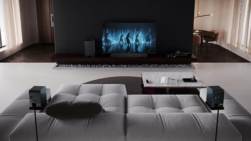 Q Barra de Sonido TV HT-SBW53121(BK) – Negro – 550W 3.1.2 Dolby Atmos