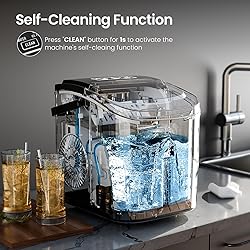 AGLUCKY Ice Makers Countertop,Portable Ice Maker