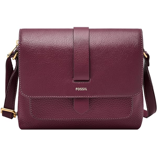 Fossil Women's Zoey Leather Small Crossbody Purse Handbag, Black
