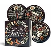 Arcana Folia Oracle Deck: 50-Card Round Deck, Nature-Inspired Artwork, Channel Plant Energy, Divination and Inspiration, Includes 72-page Illustrated Guidebook