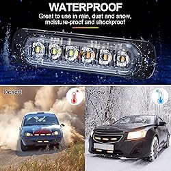 20 Pack LED Emergency Strobe Lights 6 LED Amber