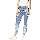 Ella Moss Womens High Waist Straight Leg Ankle Jean