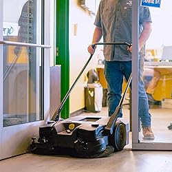 30" Battery Powered Push Sweeper with Triple Power