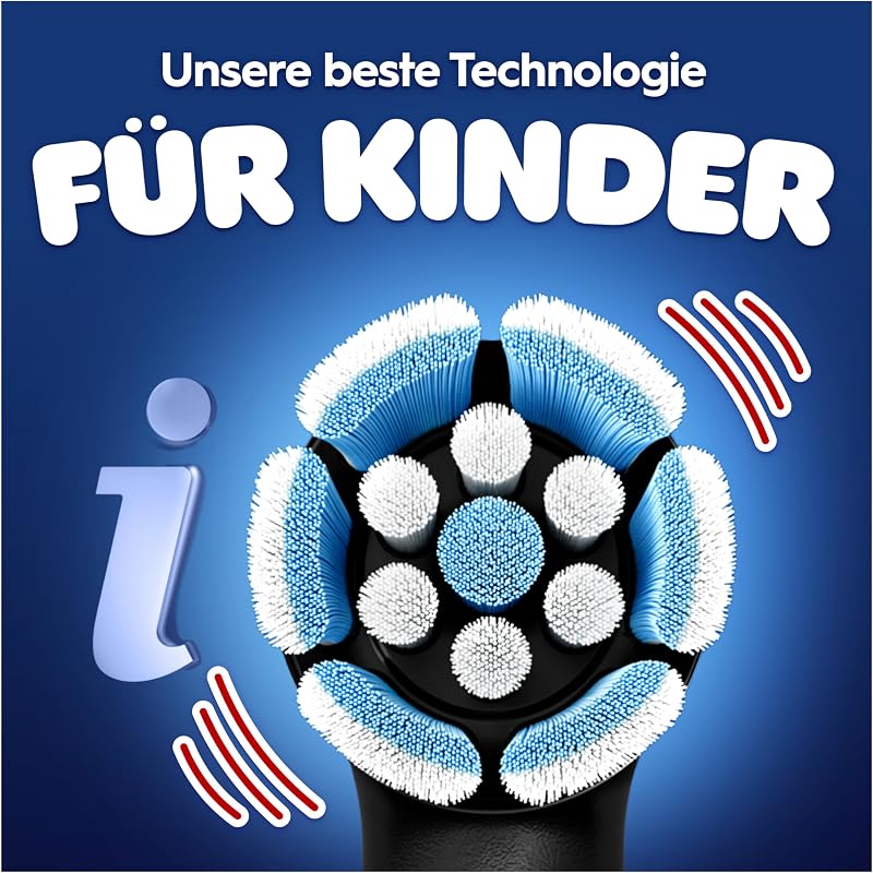 iO Kids 6+ Marvel Spiderman Elektrische Zahnbürste Kinder, Schwarz