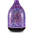 InnoGear Oil Diffuser, 150ml Handmade Glass Diffuser 3D Glass Essential Oil Diffuser Ultrasonic Aromatherapy Diffuser Cool Mist Humidifier with Timers Waterless Auto Shut-Off