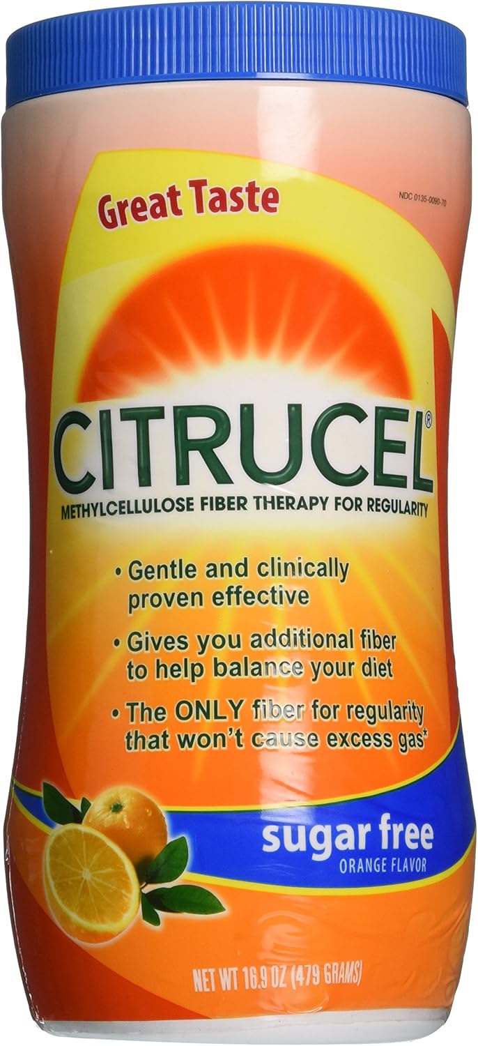 Amazon Com Citrucel Orange Sugar Free Laxative 16 9 Oz Health Personal Care