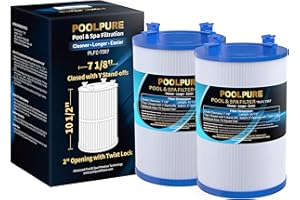 POOLPURE C-7367 Spa Filter Replaces PD075-2000, Dimension One 1561-00, Filbur FC-3059, Excel Filters XLS-7005, Aladdin 17541, Baleen AK-60035, 75 sqft Hot Tub Filter Cartridge 2PACK
