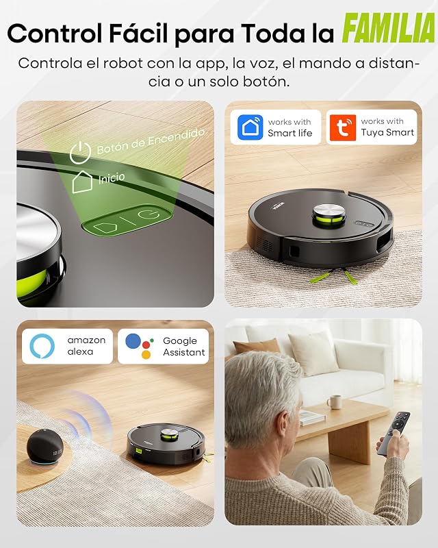 Robot Aspirador y Fregasuelos 3 en 1 10,000PA