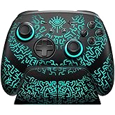 Switch 2 Pro Controller with Charging Dock Compatible with Switch2/OLED/Steam Deck, Wireless Bluetooth Controller with Hall Effect Joysticks, Luminex Control Supports Wake Up/7 LED Colors Adjust/Paddle/Turbo/Motion