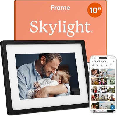 Skylight – WiFi 10 Inch Digital Photo Frame with Touch Screen, Easy Setup, Gift