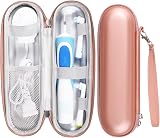 Hemiks Electric Toothbrush Travel Case Waterproof with Storage Rose Gold view 2