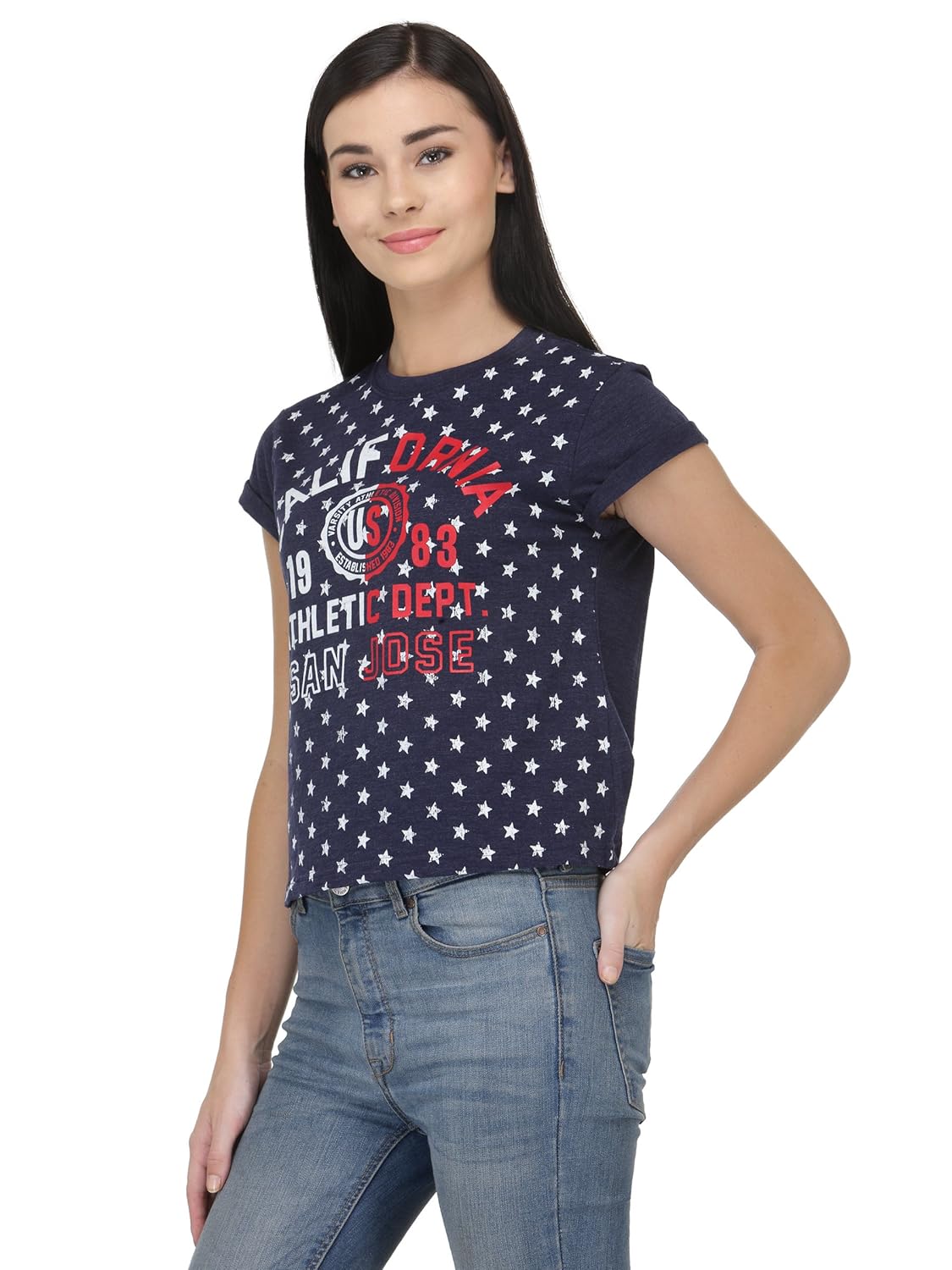 unshackled women's solid t-shirt