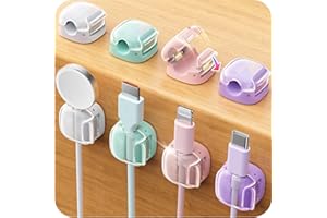 CHFEILA Cord Holder, Cable Clips Cord Organizer 8 Pack Clasp Lock Christmas Decor Gifts Cute Cable Organizer Cord Holder for Nightstand Home Office Desk Accessories Kitchen Gadgets Essentials, Bread Machine