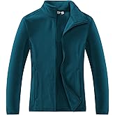 Outdoor Ventures Women's Lightweight Warm Zip Up Long-Sleeve Soft Polar Fleece Jacket for Fall Winter