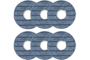 Loszaral 6-Pack C20 Mop Pads Compatible with Eufy Robot Vacuum Omni C20 – Washable Microfiber Mopping Cloth Refills, Reusable Replacement Pads for C20 Omni Floor Cleaner
