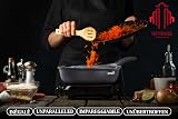INTIGNIS 28 cm Deep Frying Pan with Lid Induction Non-Stick GREBLON Coating view 5