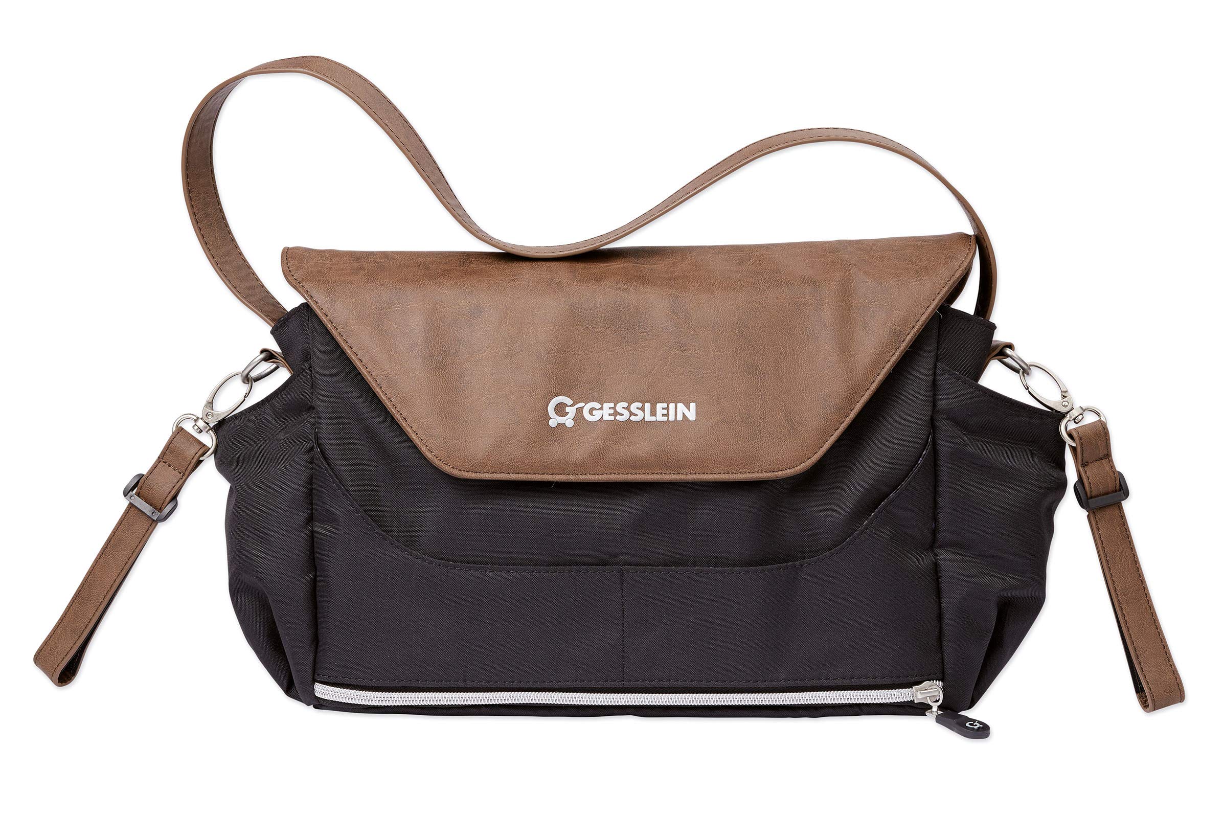 Gesslein Practical Organiser for The pram in Leather Look, Tobacco
