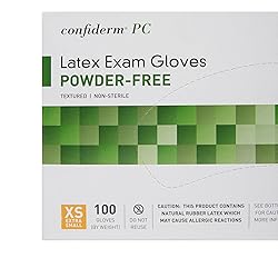 McKesson Confiderm Latex Exam Gloves, Non-Sterile