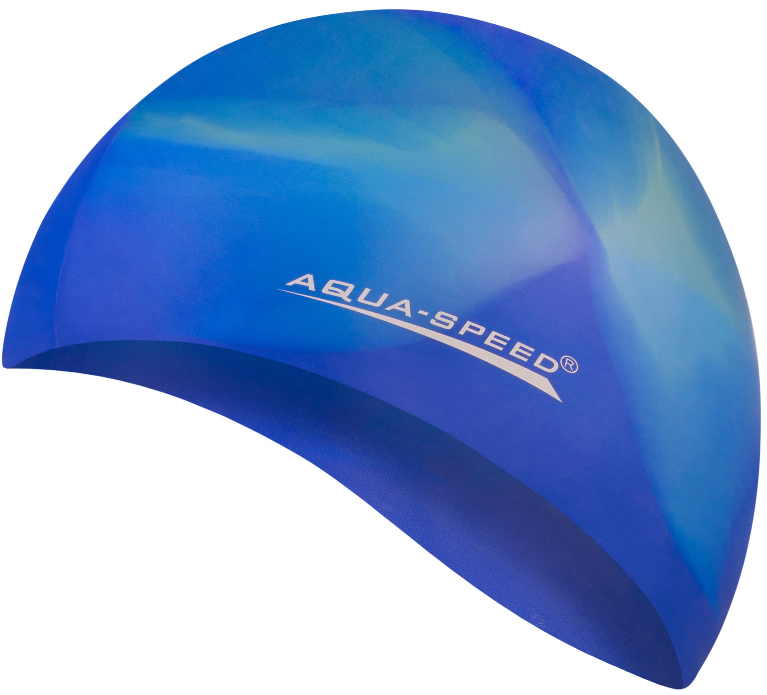 Aqua Speed BUNT Colourful swim cap + microfibre towel | adult | child | swimming cap | silicone | tearproof | waterproof | 21. colourful / 57
