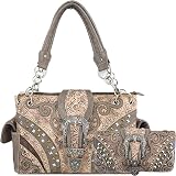 Zelris Western Floral Concealed Carry Purse - Women's Crossbody Messenger Bag With CCW Pocket