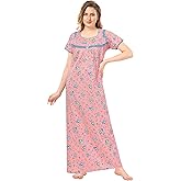 Soulemo Women's Cotton Floral Maxi Nightgowns/Nighty
