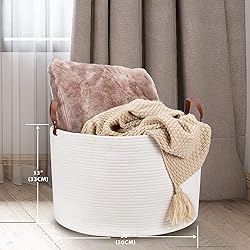 XXL Large Baskets for Storage 20"X20"X13" Cotton