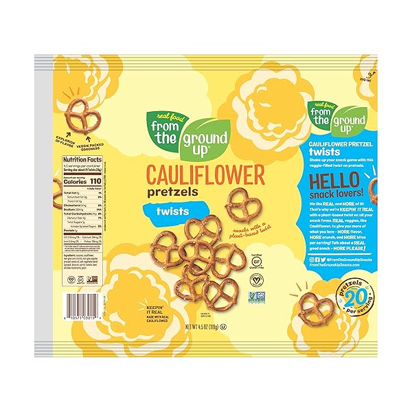FROM THE GROUND UP, ORIGINAL CAULIFLOWER PRETZEL TWISTS, 4.5 OUNCE