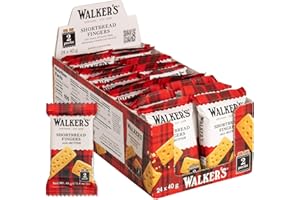 WALKERS Walker's Shortbread Fingers, Pure Butter Shortbread Cookies, 1.4 Oz (Pack of 24)