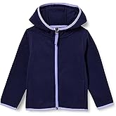 Amazon Essentials Girls and Toddlers' Polar Fleece Full-Zip Hooded Lightweight Jacket