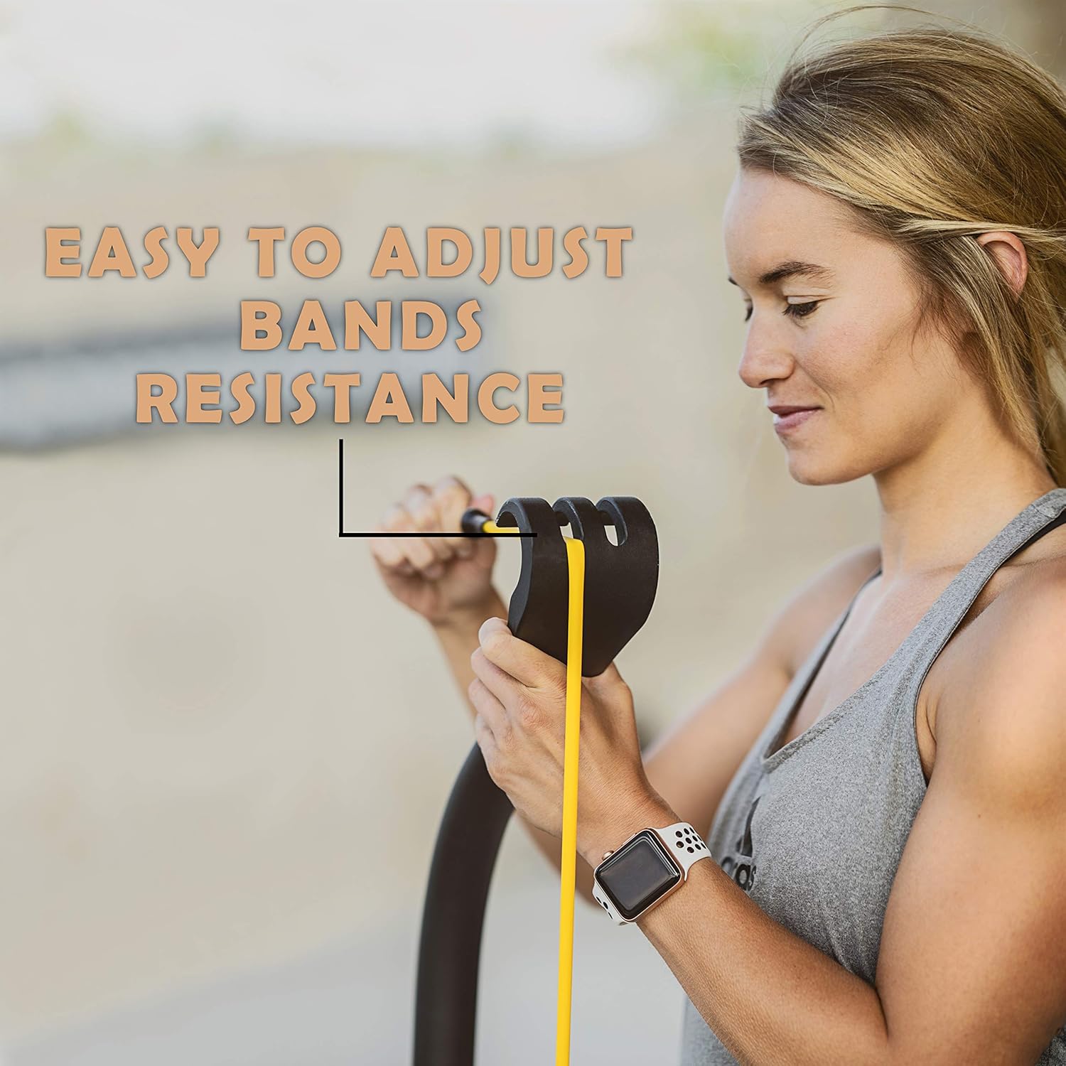 NYPOT Bow Portable Home Gym - Resistance Bands Workout Kit - Fitness Equipment Set - 4 Resistance Bands - Full Body Training Kit - Weightlifting & Exercise Kit for Men & Women - Bar System for Travel : Sports & Outdoors