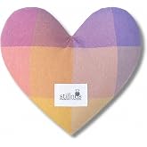 Stillnus Lavender Weighted Heart Eye Pillow, Gift for Women, Prism | Eye mask &bull; Organic lavender &amp; flaxseed &bull; Warm or cool &bull; Self care gift for her &bull; Sewn in Southern California