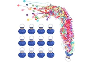 GAILROSO 12pack No Mess Confetti Poppers,Graduation Streamer Poppers,Hand Throw Party Poppers,Magic Paper Cracker for Easter Celebration Birthday,Engagement,School Party,Wedding Send Off Party Favors
