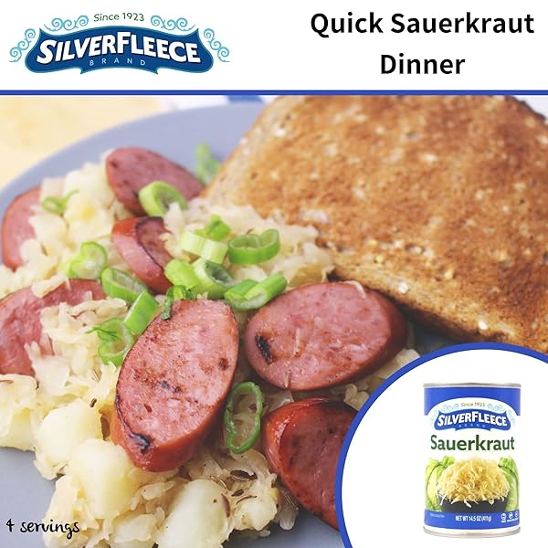 SILVER FLEECE – SAUERKRAUT – 14.5 OZ – 6 PACK