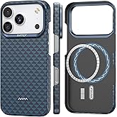 RAPTIC AeroWoven Case for iPhone 17 Pro Max 6.9 inch, Compatible with MagSafe, Non-Slip & Ultra Slim Light Case for 17 Pro Max with Caseless Feeling, 1500D Aramid Fiber Textures, Profound