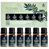 PURSONIC Pet Friendly Aromatherapy Essential Oils Collection, 6-Count - Safe for Dogs and Cats, Natural Relaxation and Stress Relief