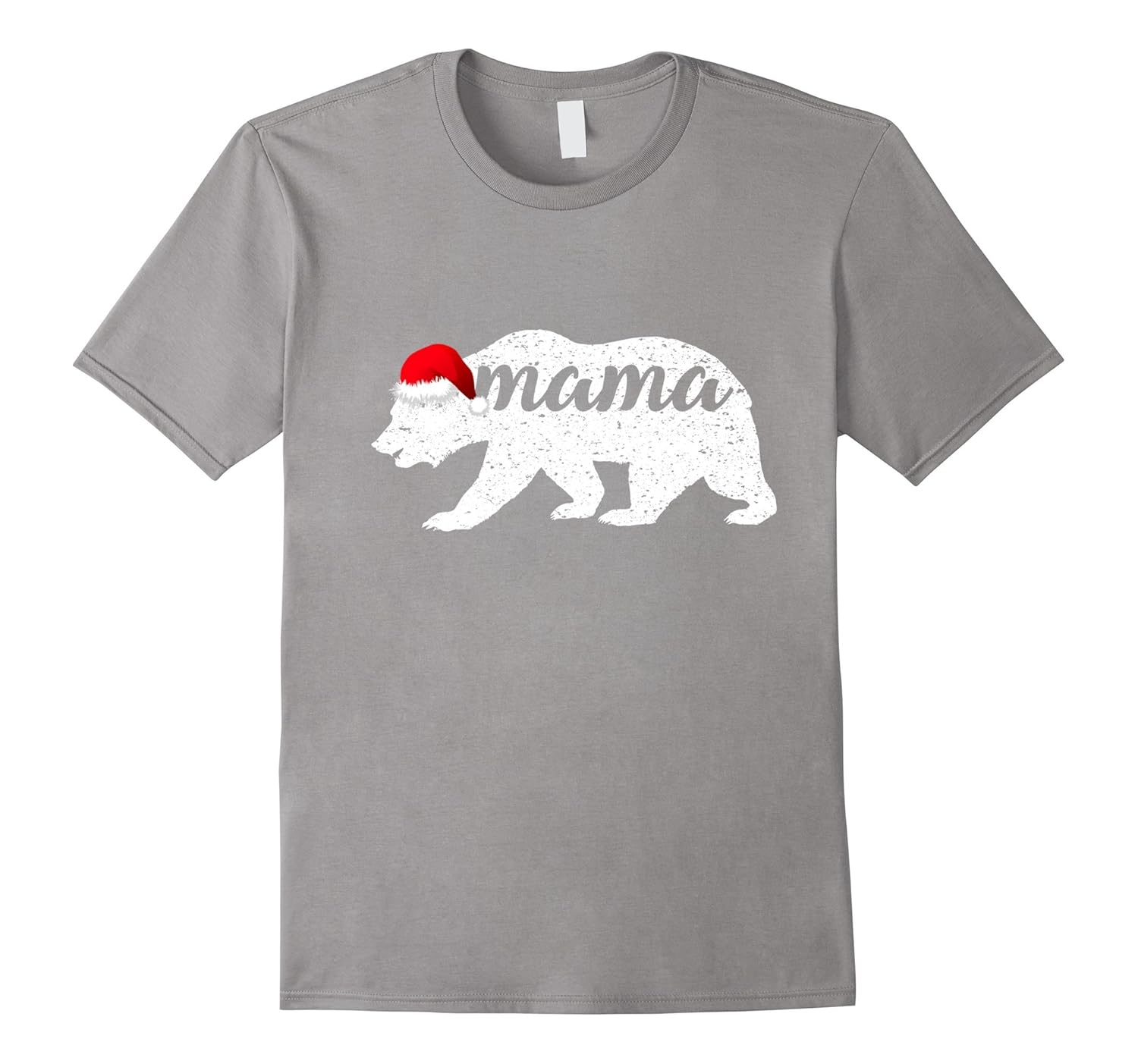 Vintage Mama Bear Christmas Hat T-Shirt Mom Gift-ANZ