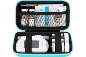 Elonbo Diabetic Supplies Travel Case, Diabetic Supply Organizer Bag, Glucose Meter Storage Case, Insulin Pen Carrying Case fo