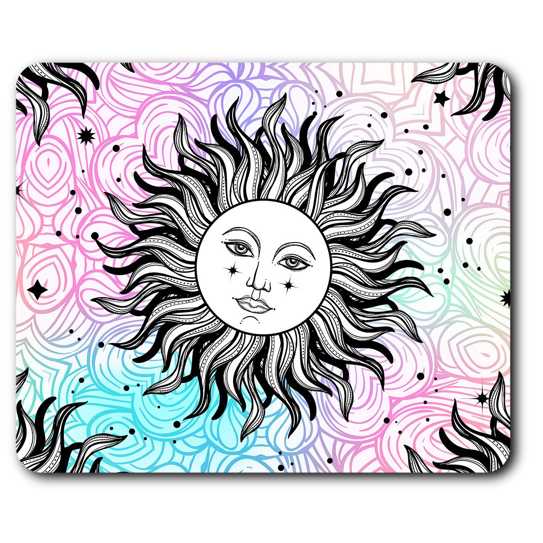 Destination Vinyl ltd Sun Face Stars Constellations Mouse Mat Pad Computer PC Laptop Gaming Office Home Desk Accessory Gadget 12720