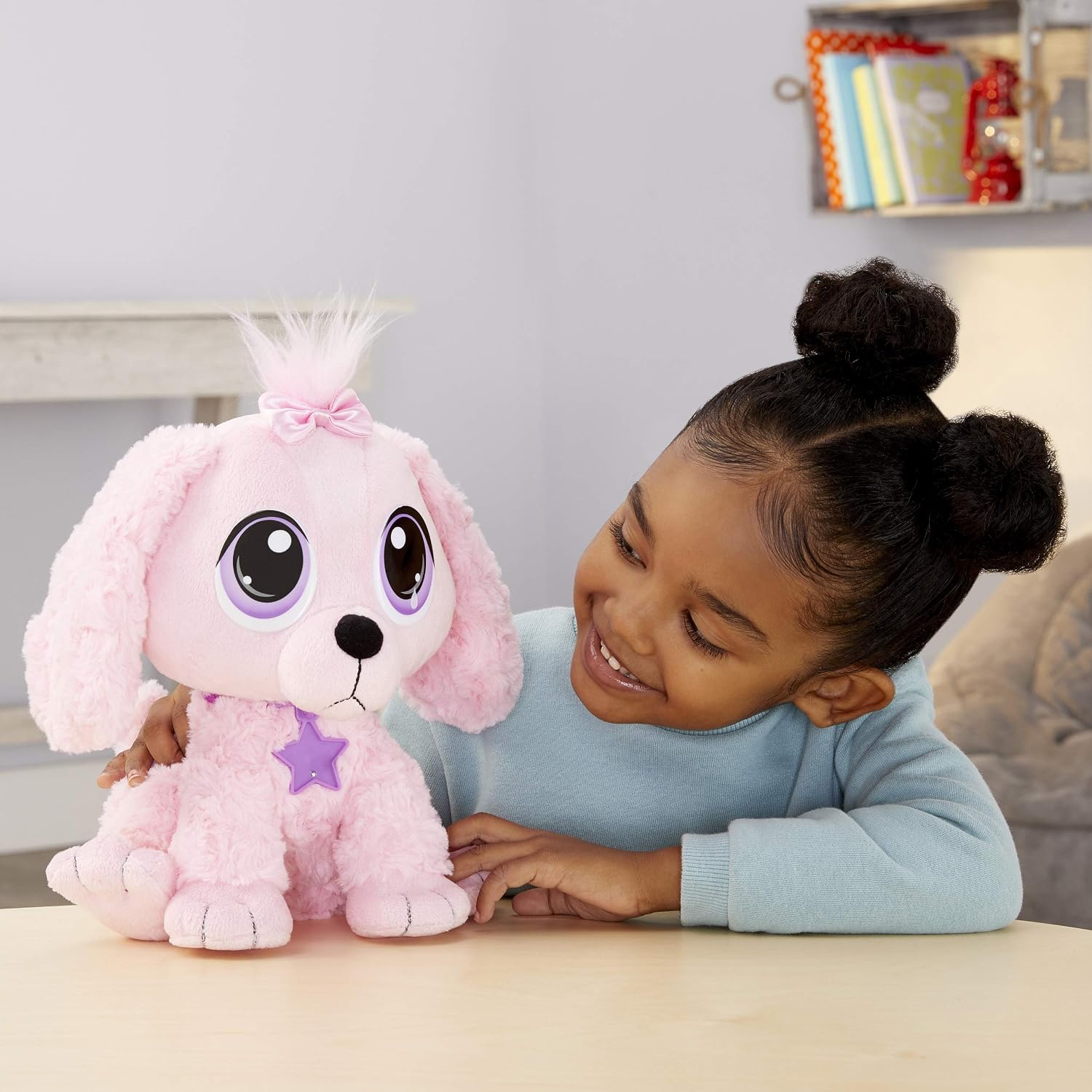 little tikes Rescue Tales Adoptable Pet Pink Poodle, Interactive, Cuddly, Plush, Pet Toy with Motion & Sounds - Image 5
