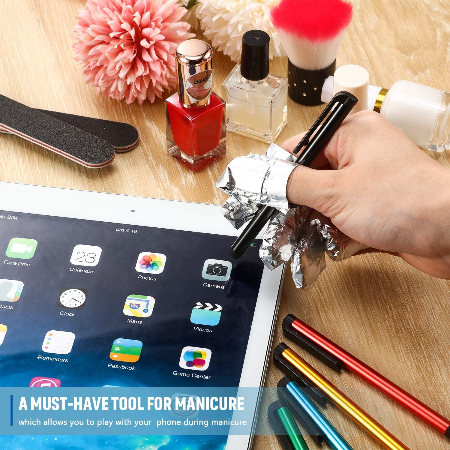 Outus 120 Pieces Stylus Pen Universal Capacitive Stylus Slim Digital Pen Compatible with iPad, iPhone, Samsung, Tablet - Image 5